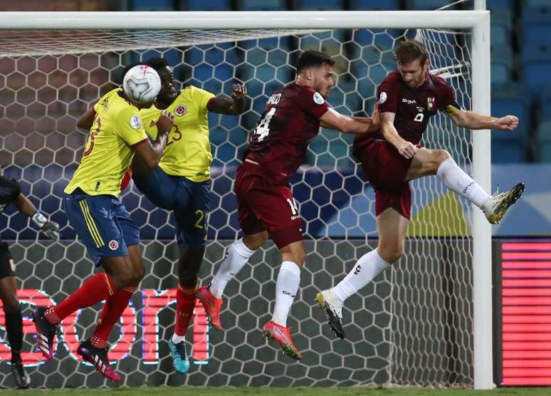 Jogo entre Colômbia e Venezuela, dois times com casos de Covid na Copa América
 17/6/2021   REUTERS/Diego Vara