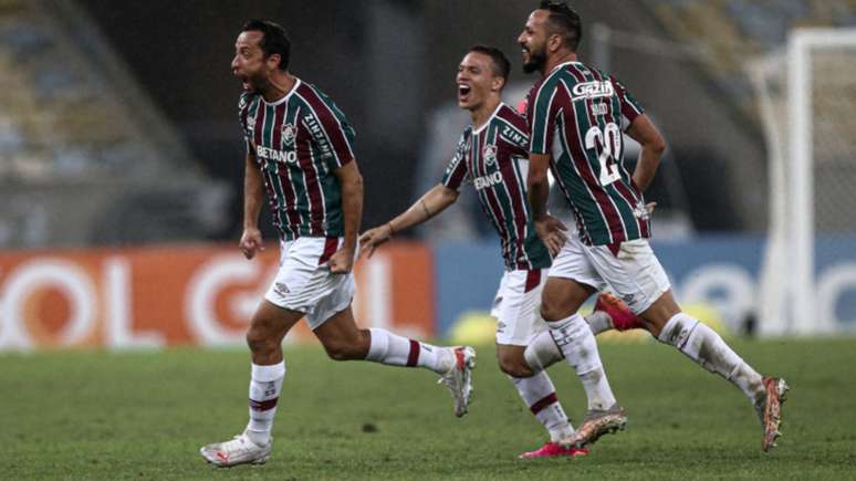 Nene marcou o gol do Fluminense na vitória sobre o Santos, no Maracanã (Foto: LUCAS MERÇON / FLUMINENSE F.C.)