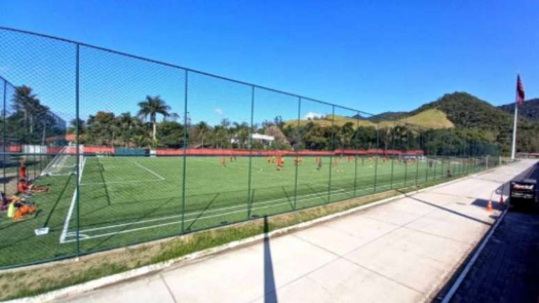 Imagem do novo campo sintético (Foto: Reprodução/Paulo Cesar Pereira)