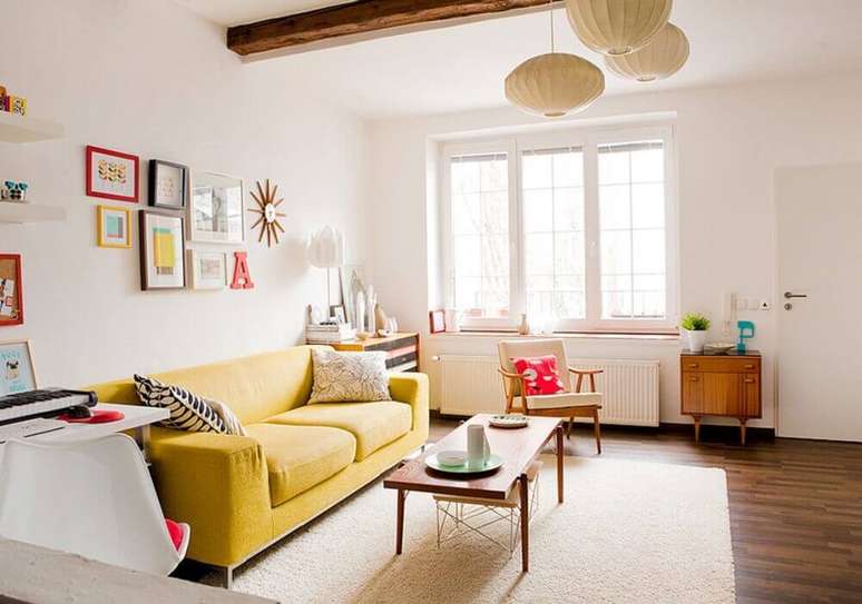 5. Para uma decoração simples e bonita utilize móveis coloridos