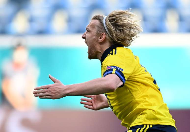 Forsberg marcou o único gol da Suécia 
