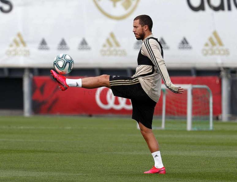 Hazard não gosta de treinos (Foto: ANTONIO VILLALBA / REAL MADRID)