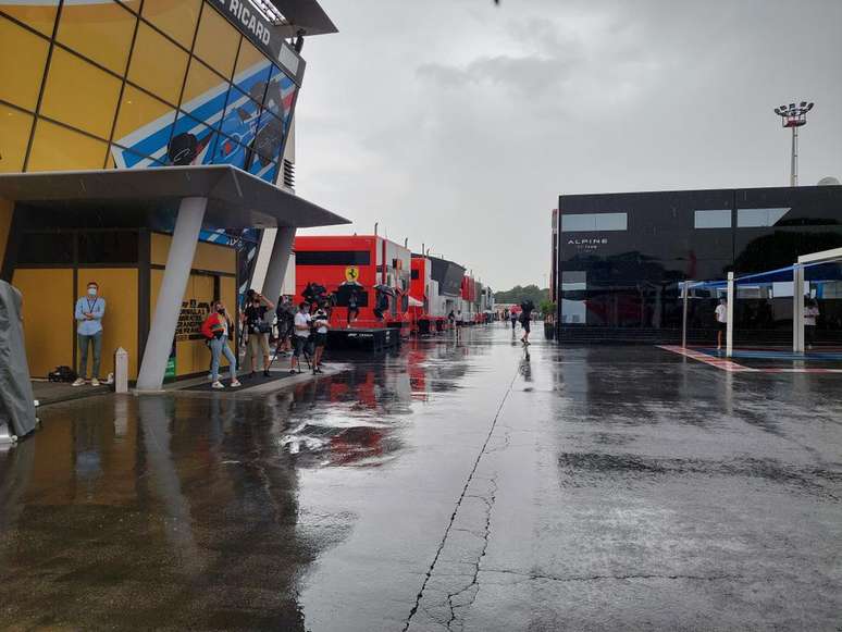 A chuva chegou: eis o cenário da manhã deste domingo em Paul Ricard 