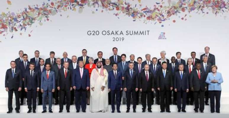 Cúpula do G20 em 2019, no Japão: poucas mulheres na foto
