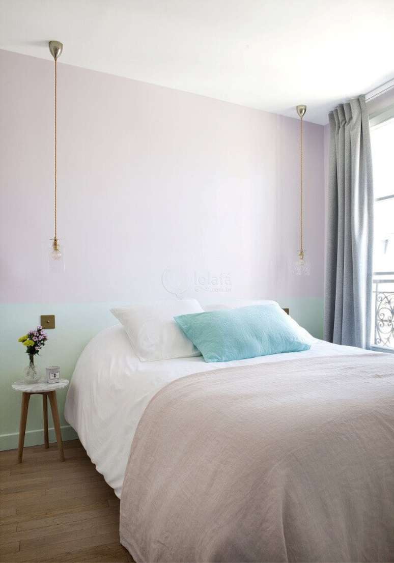 25. Cores pastéis para quarto minimalista – Foto: Homedit