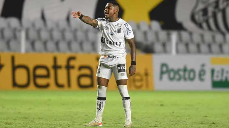 Marinho marcou um dos gols do Santos no clássico da Vila Belmiro (Foto: Ivan Storti/Santos FC)