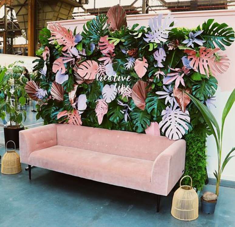 53. Painel de flores de papel para festa &ndash; Foto Pinterest