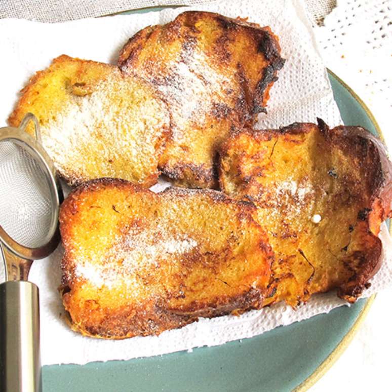 Rabanadas com pão de brioche