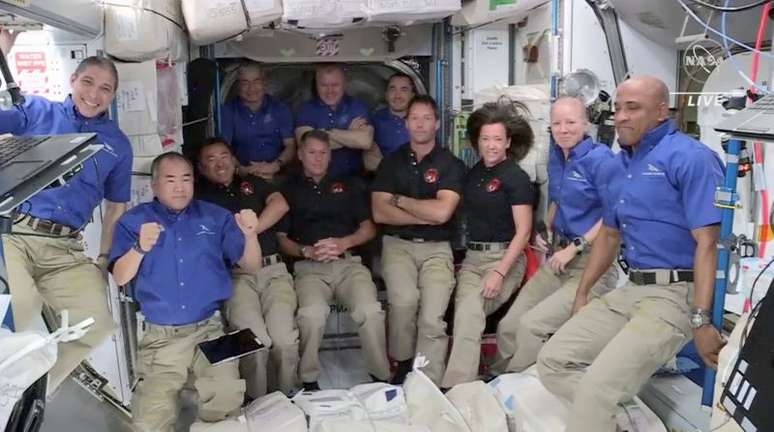 Astronautas a bordo da Estação Espacial Internacional
24/04/2021
NASA TV via REUTERS