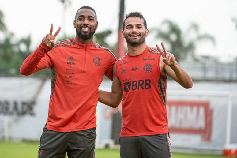 Partida marca volta de Thiago Maia e despedida de Gerson (Foto: Alexandre Vidal/Flamengo)