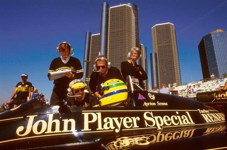 Senna foi o pole-position do GP dos EUA de 1986 