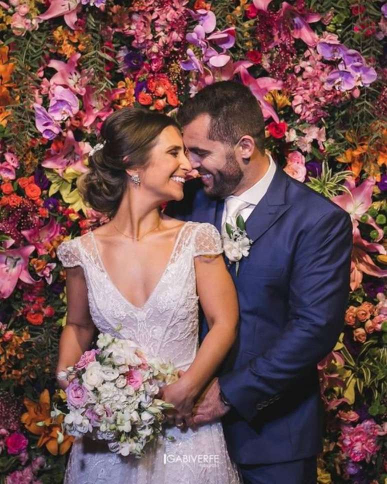 68. Painel de flores para festa de casamento &ndash; Foto Pinterest