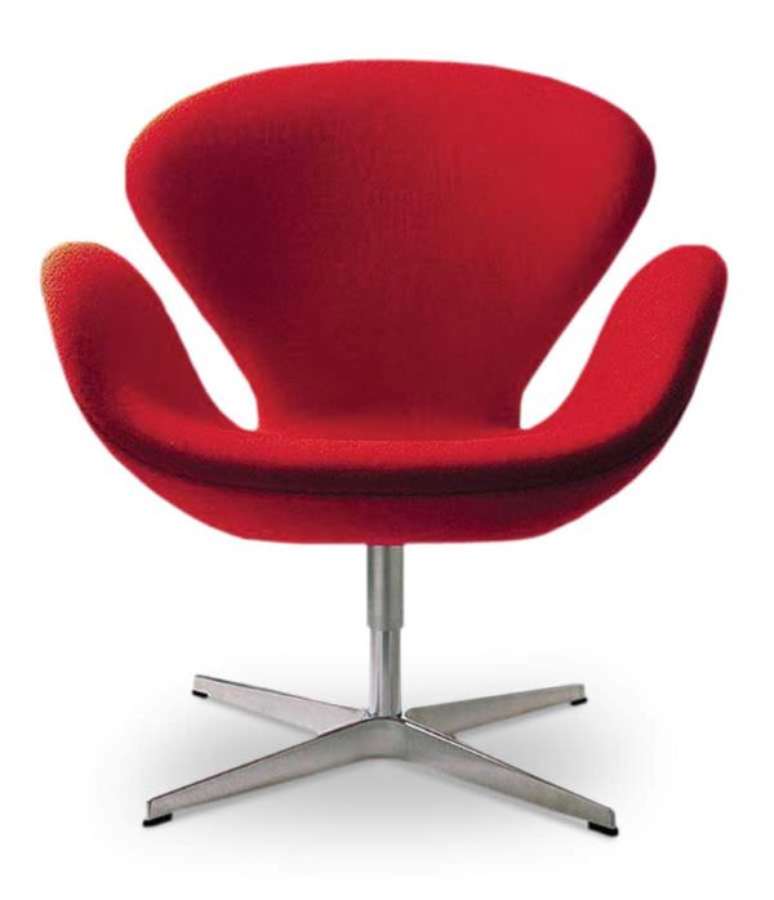 39. Cadeira vermelha para sala de estar moderna &ndash; Foto Office Furniture Scene