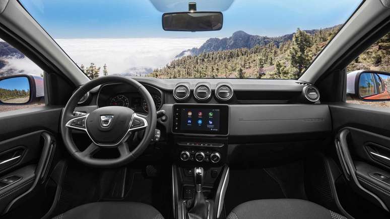 Dacia Duster 2022: nova central multimídia com tela de 8’’. 