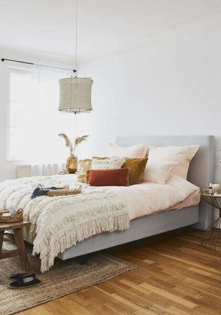 45. Quarto com roupa de cama boho chic – Foto Westwingnow