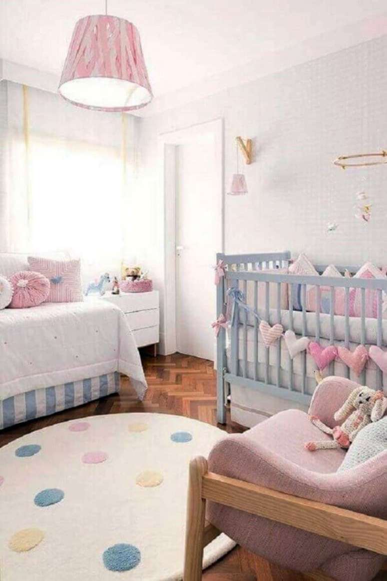 6. Ideias para quarto de bebê decorado em tons pastéis – Foto: Pinterest