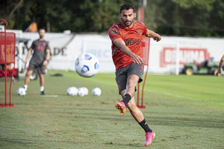 Thiago Maia está de volta à disposição de Rogério Ceni no Flamengo (Foto: Alexandre Vidal/Flamengo)