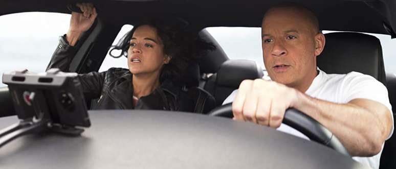 Vin Diesel e Michelle Rodriguez em 'Velozes & Furiosos 9'