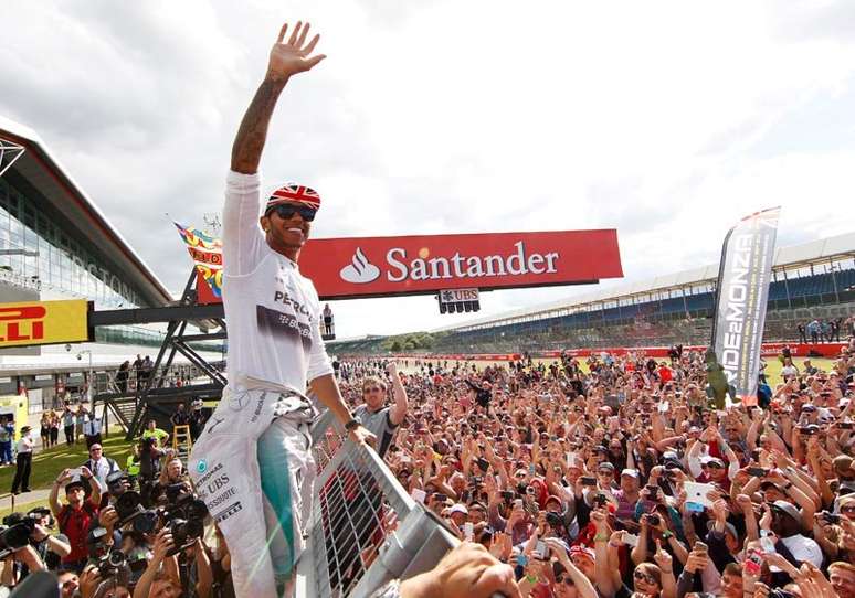 Sempre forte em casa, Lewis Hamilton venceu diante de sua torcida em 2014 