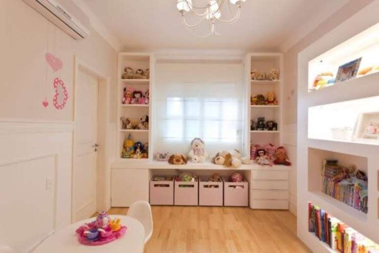 30. Quarto infantil com estante de gesso &ndash; Foto Pinterest