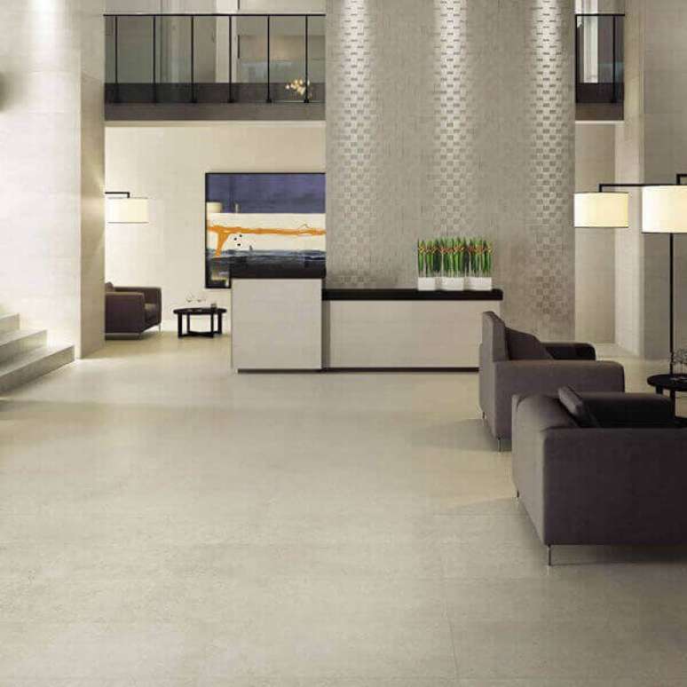 49. Piso de porcelanato retificado &eacute; de facil limpeza &ndash; Foto Pinterest