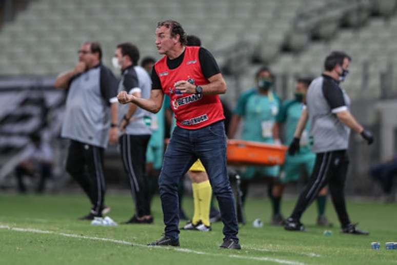 Cuca protagonizou uma briga com o árbitro do jogo Ceará x Atlético-MG, com ofensas e ameaças-(Pedro Souza/Atlético-MG)