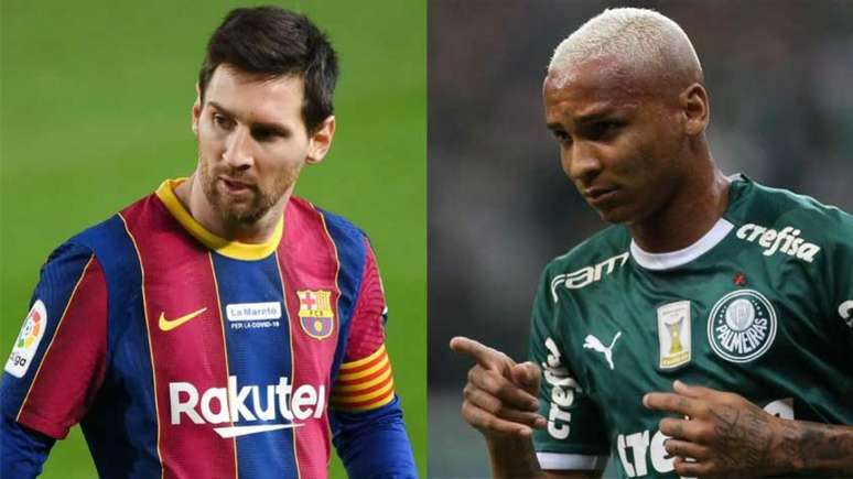 Deyverson enfrentou Lionel Messi no Campeonato Espanhol (Montagem LANCE!)