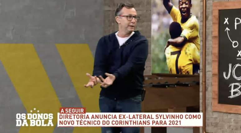 Neto criticou as decisões do treinador corintiano (Reprodução / Band)