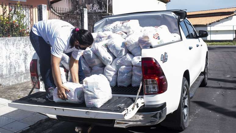 Depois de dez anos sem distribuir cestas básicas, a ONG Ação da Cidadania identificou a necessidade de retomar essa distribuição em 2017