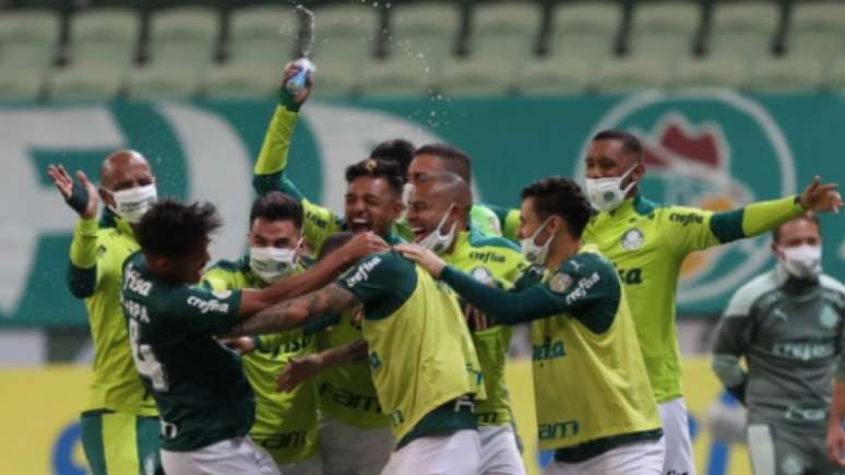 Palmeiras virou o jogo no fim (Foto: Cesar Greco / Palmeiras)