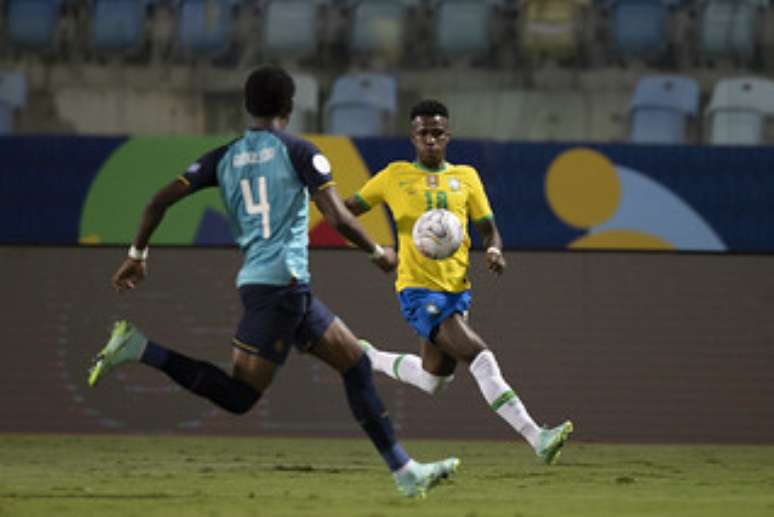 Arboleda marca Vini Jr no empate do Equador contra o Brasil na Copa América Lucas Figueiredo/CBF