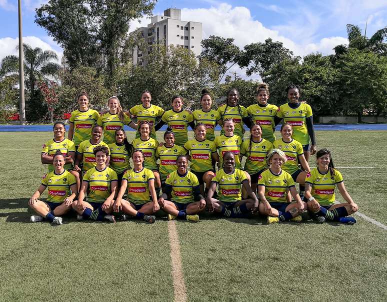 Jogadoras de rúgbi que vão representar o Brasil em Tóquio Divulgação CBRu