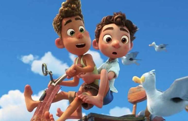 Cena da animação "Luca", da Pixar, no Disney+