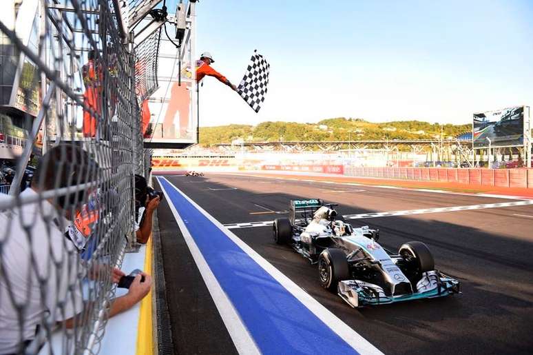 Lewis Hamilton venceu a primeira edição do GP da Rússia de F1 