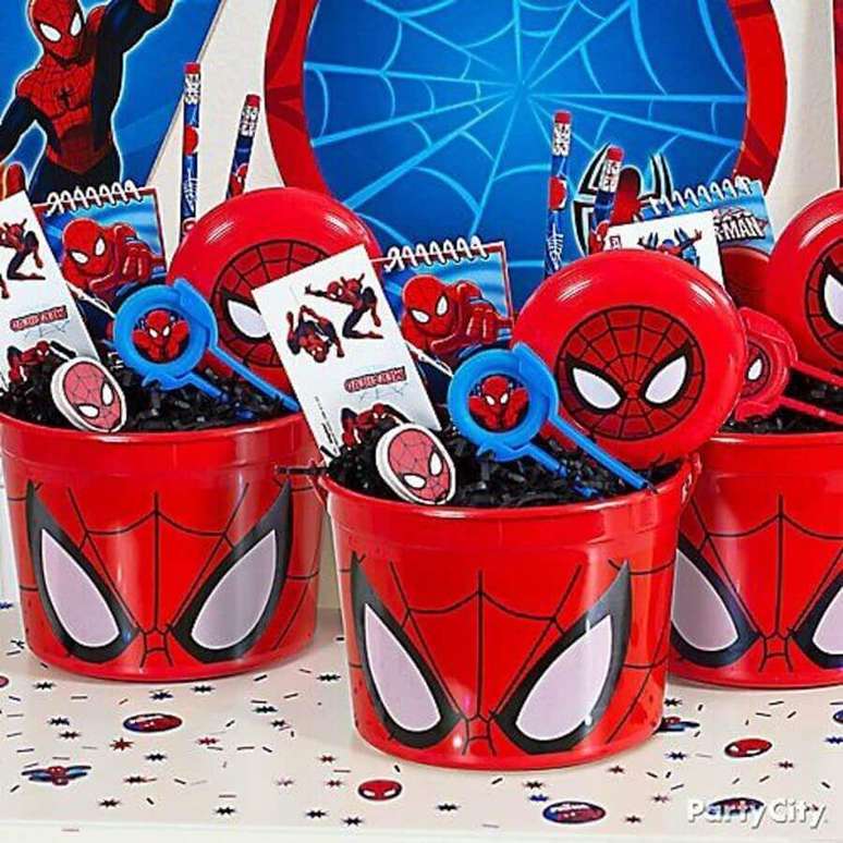 53. Ideias de lembrancinhas para festa de aniversário do Homem Aranha – Foto: Pinterest