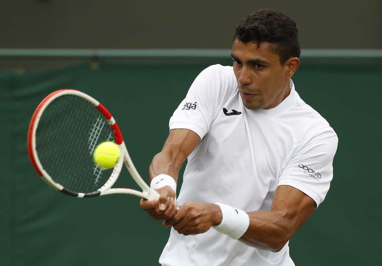 Thiago Monteiro tem Novak Djokovic na rota de sua chave em Tóquio REUTERS/Paul Childs