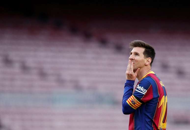 Lionel Messi tem situação indefinida no Barcelona 16/05/2021 REUTERS/Albert Gea