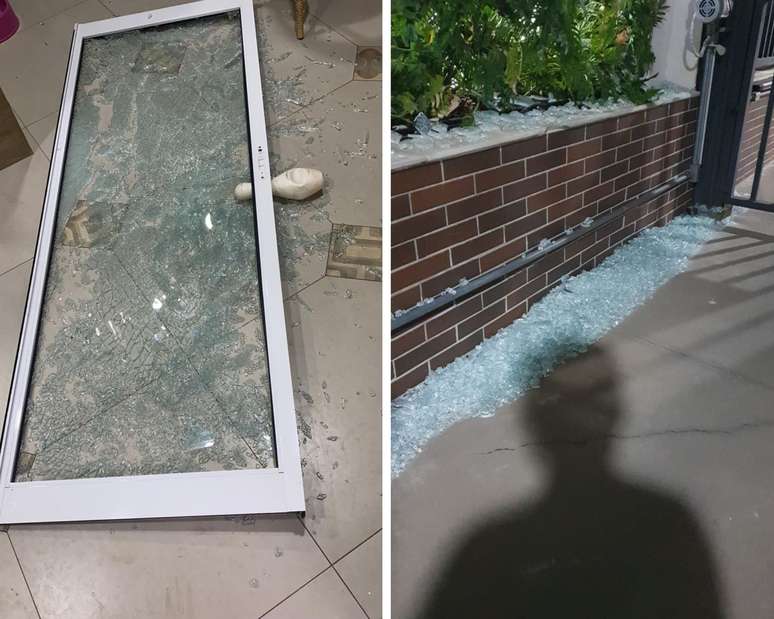 Moradores mostram estragos ap&oacute;s explos&atilde;o