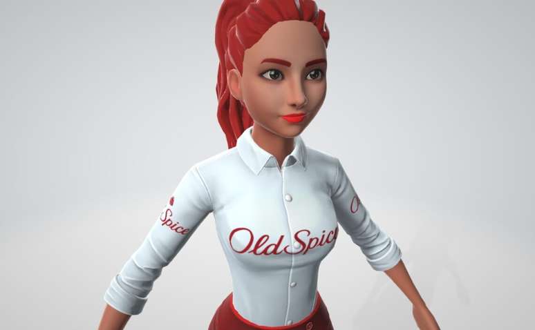 Para a campanha da Old Spice, Diana criou avatares em jogos como Beat Saber