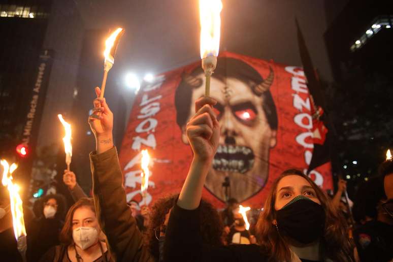 Protesto contra o presidente Jair Bolsonaro 