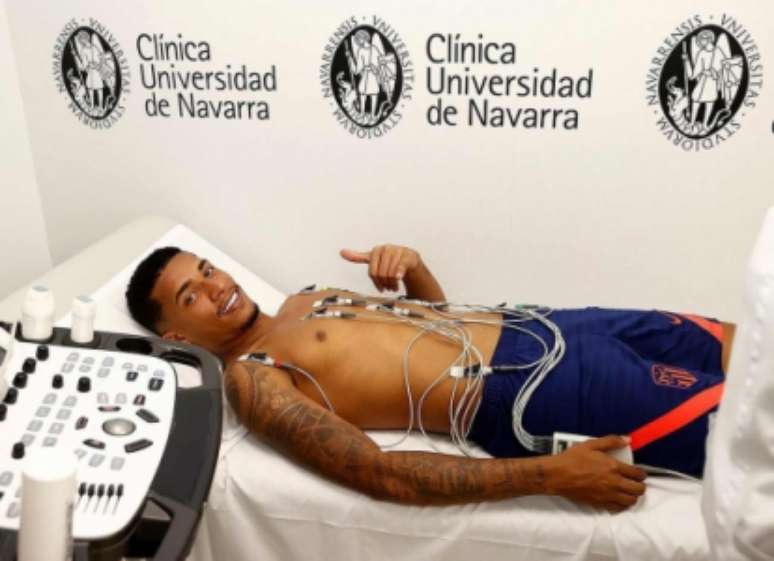 Marcos Paulo foi aprovado nos exames médicos (Foto: Divulgação / Atlético de Madrid)