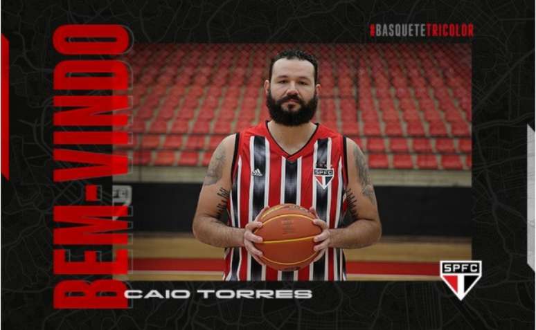 Caio Torres é o novo pivô do São Paulo (Foto: Divulgação)