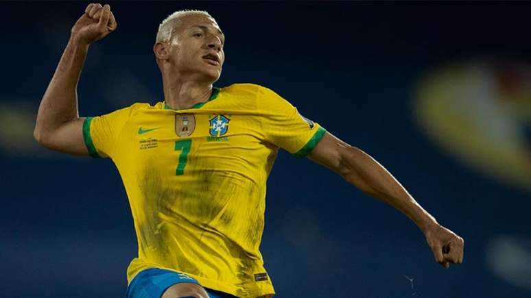 Richarlison é alvo de especulações para jogar no time merengue (Foto: Lucas Figueiredo/CBF)