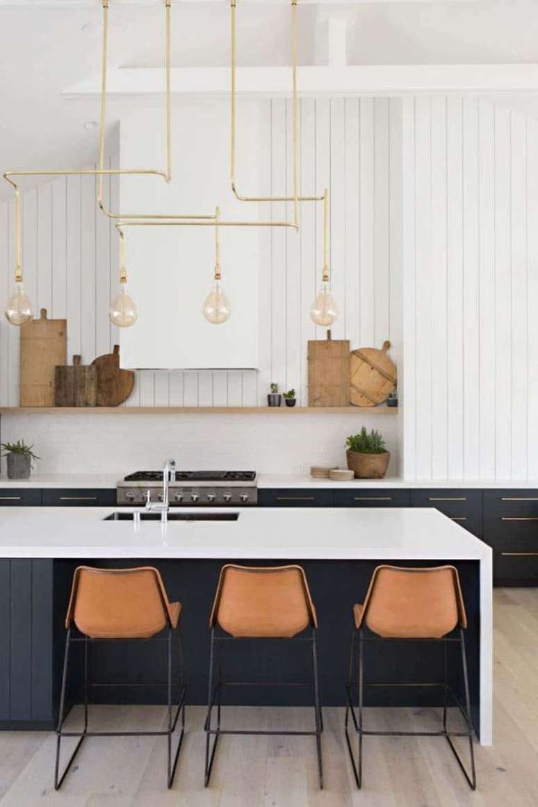 16. Silestone branco para cozinha moderna – Foto One Kindseign
