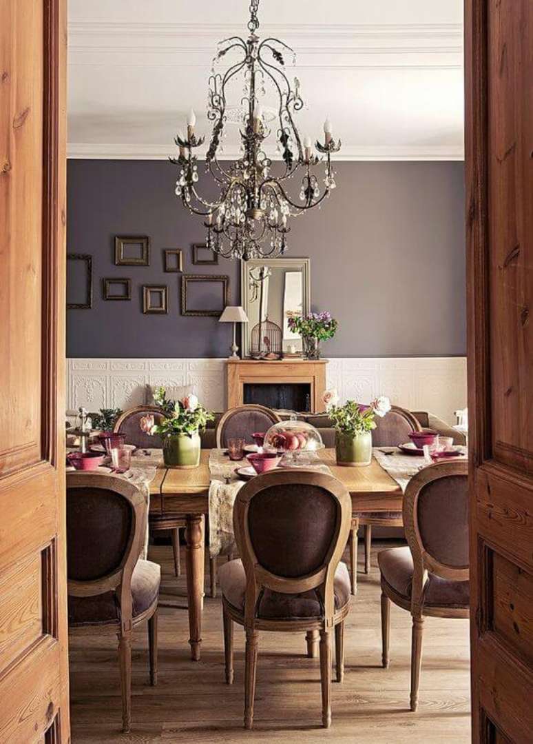 11. Mesa estilo provençal para sala de jantar rústica e chique – Foto Nicety