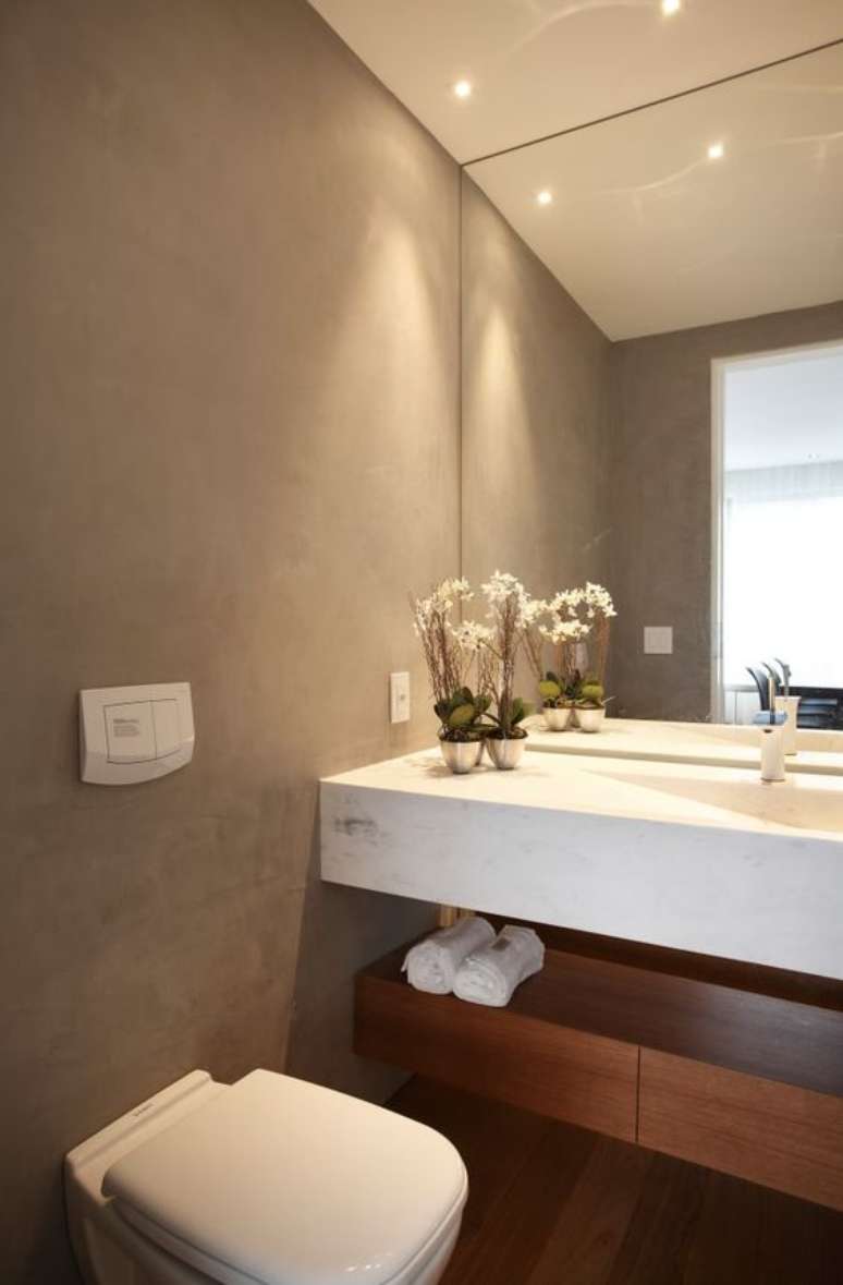 17. Silestone branco para lavabo luxuoso – Foto Homify