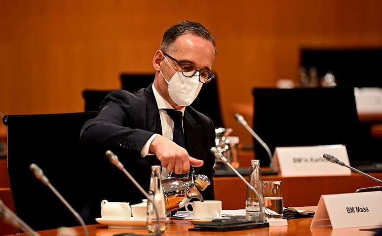 Ministro das Relações Exteriores da Alemanha, Heiko Maas, durante reunião do gabinete em Berlim
30/06/2021 Tobias Schwarz/Pool via REUTERS