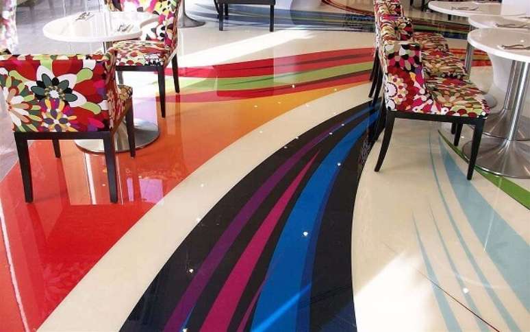 67- Brinque com as cores na hora de incluir o revestimento no seu ambiente. Fonte: Pinterest