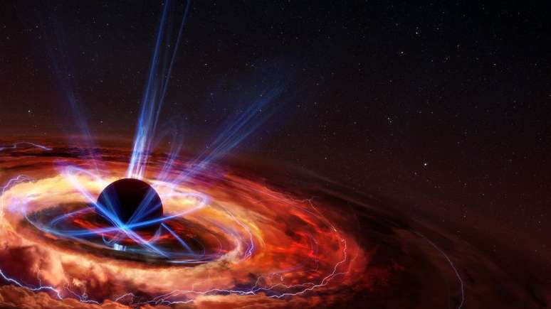 Os buracos negros s&atilde;o formados ap&oacute;s o colapso de uma estrela