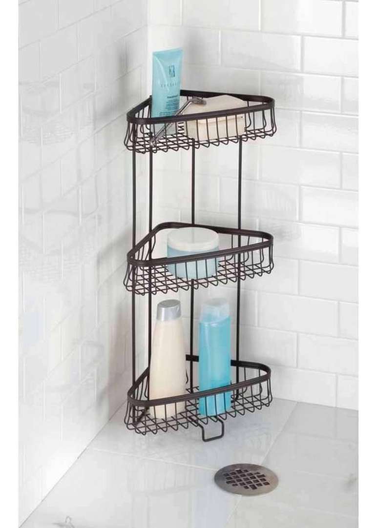 23. Cantoneira para banheiro preta &ndash; Foto Review Homkit